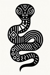Fototapeta premium snake illustration