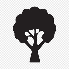 vector tree silhouette