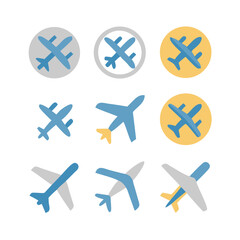 Illustration Vector graphic of plane icon. Fit for traffic, public, passenger etc. airplane icon.Illustration Vector graphic of Plane Formation icon template.gmail send icon airplane.icon a5 airplane.