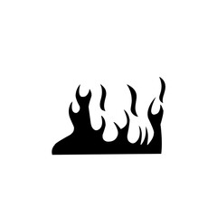 black fire silhouette icon