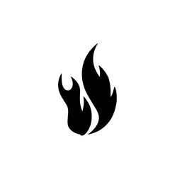 black fire silhouette icon