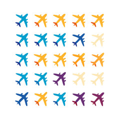 Illustration Vector graphic of plane icon. Fit for traffic, public, passenger etc. airplane icon.Illustration Vector graphic of Plane Formation icon template.gmail send icon airplane.icon a5 airplane.