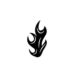 black fire silhouette icon