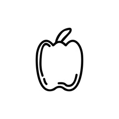 hand-drawn apple icon illustration