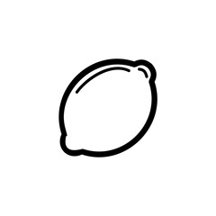 hand-drawn lemon icon illustration