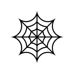 Elegant spiderweb symmetrical vector icon design