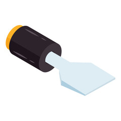 Trendy vector design of chisel