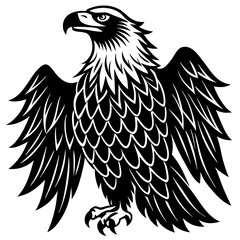 eagle in a white background