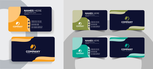 Stylish Corporate Business Card Template with Smart Modern Layout. Corporate and creative business card layout for professionals.