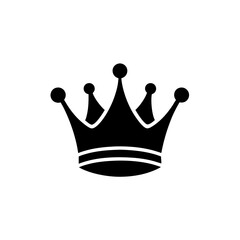 Crown icon vector flat clean look isolated