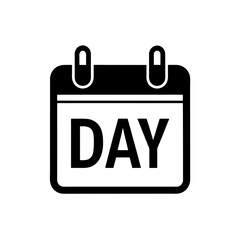 Day calendar icon vector flat clean look