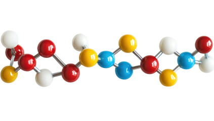 Obraz premium Colorful molecular chain