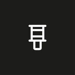 Hand grenade icon logo flat vector design