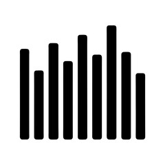 Equalizer bars vector abstract audio concept