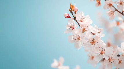 A dreamy, cotton candy-colored sky above a blooming orchard, a vision of spring s beauty