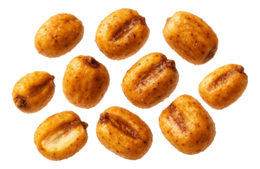 Roasted and salted corn nuts with a golden-brown crispy coating.
