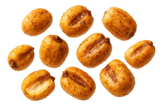 Roasted and salted corn nuts with a golden-brown crispy coating.
