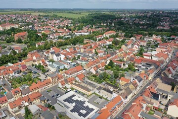 Obraz premium Grimma | Luftbilder von der Stadt Grimma