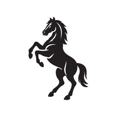 standing horse vector image