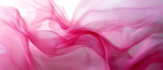 Keuken achterwand Roze Pink Sheer Fabric Drape.  © Sulam