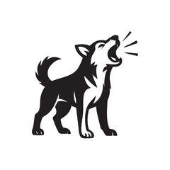 barking dog vector image