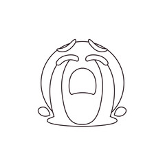crying face cry sad emoji vector symbol sign icon illustration