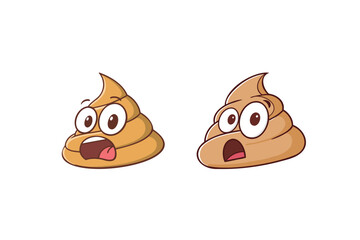 poop emoji, vector