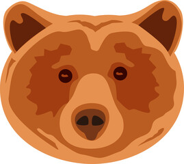 熊＿顔イラスト