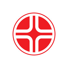 Obraz premium Modern + (Plus) Abstract Symbol Vector