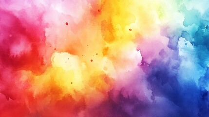 Abstract colorful watercolor for background