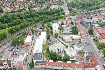 Obraz premium Jena aus der Luft | Luftbilder von Jena in Thüringen