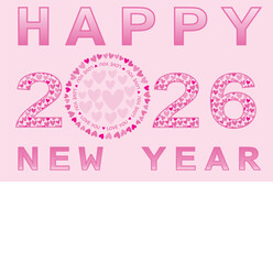 New year, Heart Shape, Festival, Celebration,  season greetings