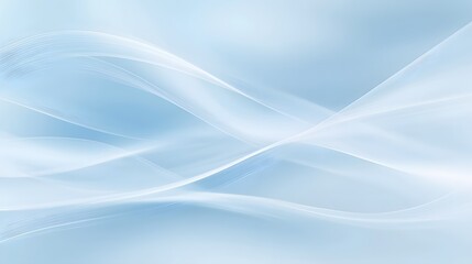 Fototapeta premium Abstract light blue flowing lines background.