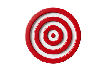 Target symbol red white focus center