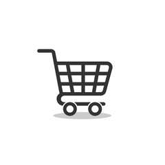 Shopping Cart icon with shadow