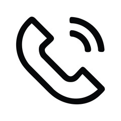 Call icon vector. Telephone receiver symbol, communication sign for mobile apps, contact lists, or business interface designs


