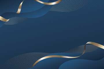blue luxury background in horizontal frame for text space