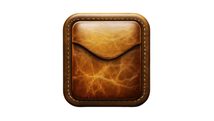 Detailed icon of a brown leather pocket