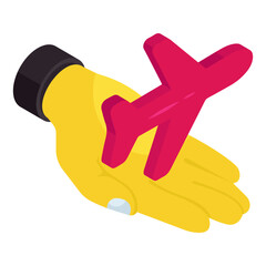 A beautiful design icon of airplane 