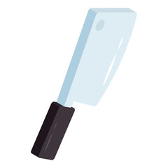 Modern design icon of butcher knife 