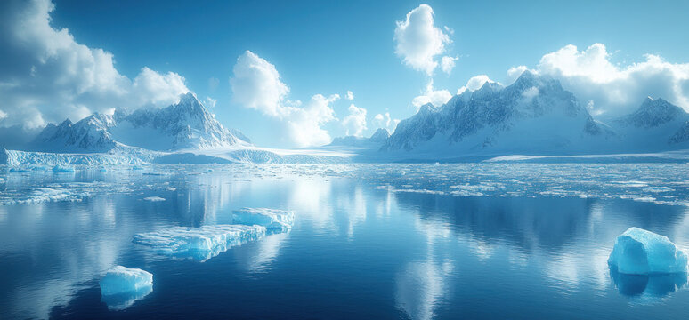 Arctic glacial landscape