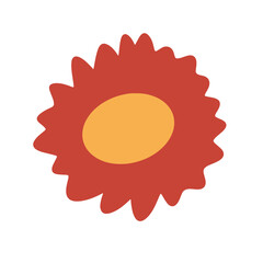 red flower on white background, red flower isolated on whiteabstract red flower, set of vector flowers, set of flower icons, set of flowers, 