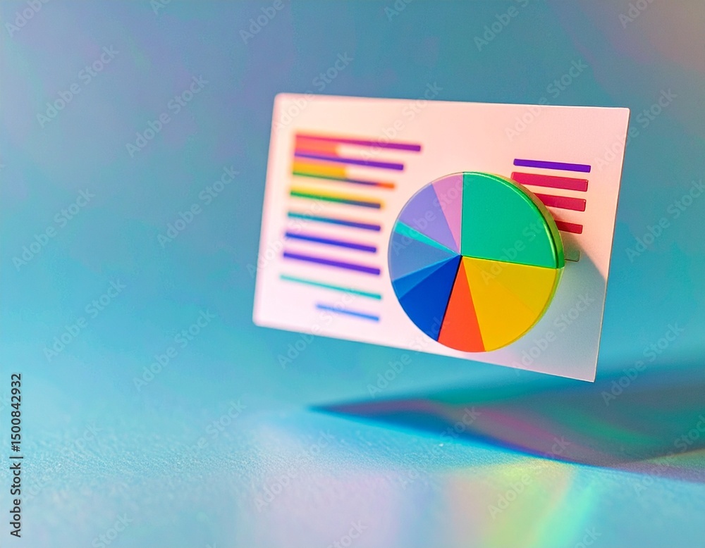 Poster data visualization techniques for business analysis office setting digital graphics professional env