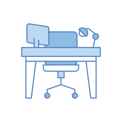 Office Desk Vector icon