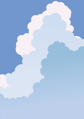 入道雲_イラスト