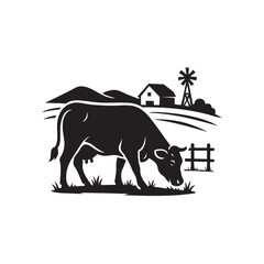 cattle farm vector