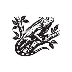 iguana in branch vector