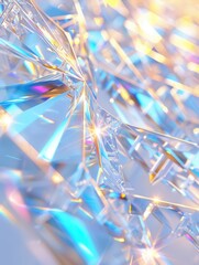 Refracción Prisma Iridiscente: Textura Abstracta