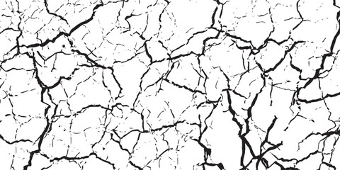 Grunge black and white pattern. Monochrome particles abstract texture. Background of cracks, scuffs, chips, stains, ink spots, lines. Dark design background surface. Gray printing element.eps 10