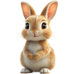 Obraz premium Adorable 3D Bunny Illustration